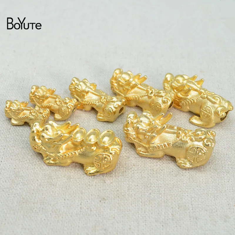 

BoYuTe (2 шт./лот), матовая позолоченная латунь, бусины Храбрые войска, оптовая продажа, ручной работы из бисера, ювелирные аксессуары для рукоде...