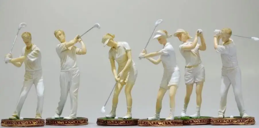 

Personage sports golf office decorates craft decoration Europe type study wine ark to place article sports modern sculpture art