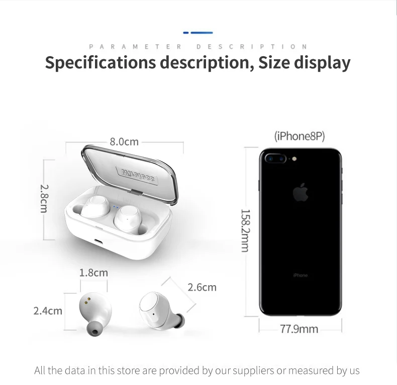 H1 беспроводные Bluetooth наушники Bluetooth 5,0 наушники с двойным микрофоном для iPhone Xaiomi huawei