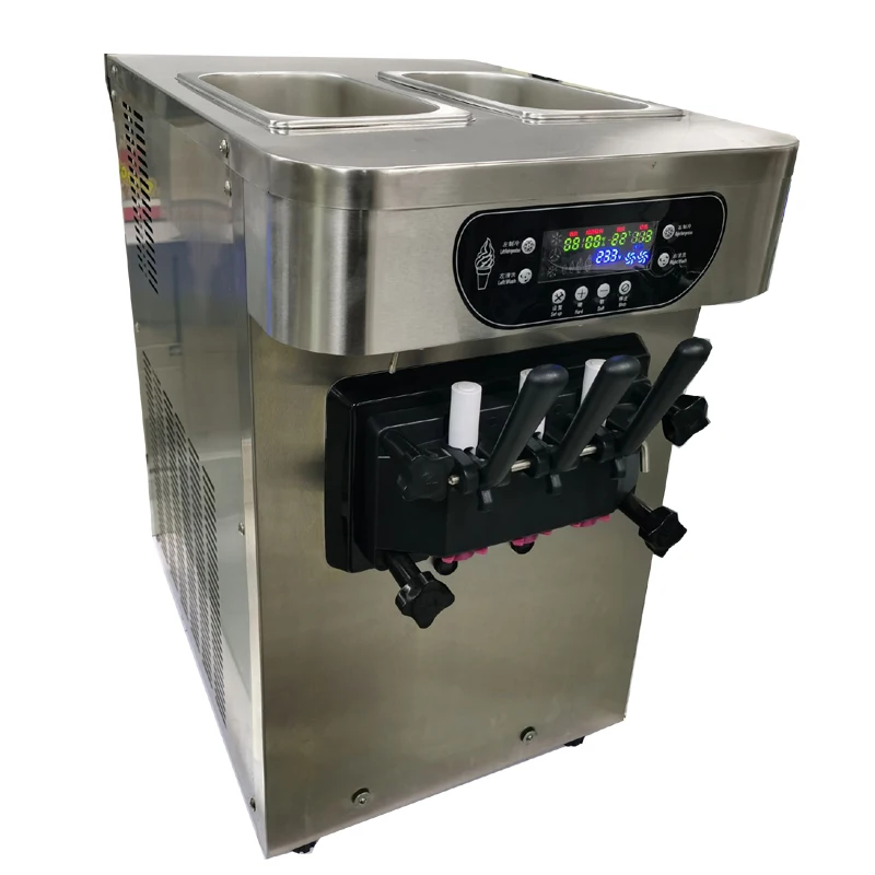 Коммерческая Машина для мягкого мороженого десертного магазина 3 вкуса