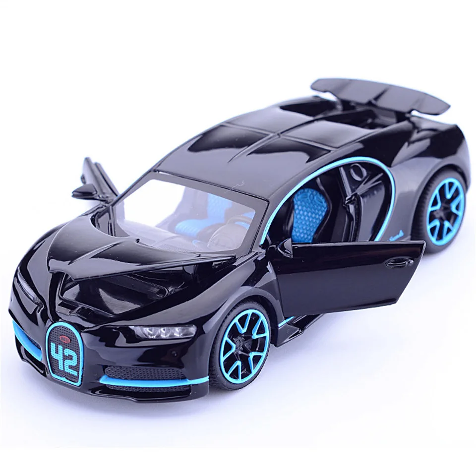 Горячая литая модель автомобиля 1:32 Chiron Детская Металлическая техника Enginery игрушки колеса откатные Дети День рождения рождественские подарки