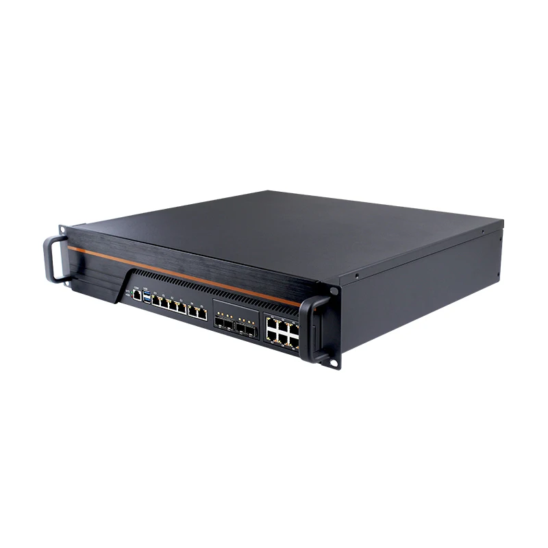 Intel Core I9-9900 (14 LAN/4*10G SFP 2USB/1COM/1VGA/Fan) X710 брандмауэр Mikrotik Pfsense Soft Router промышленный