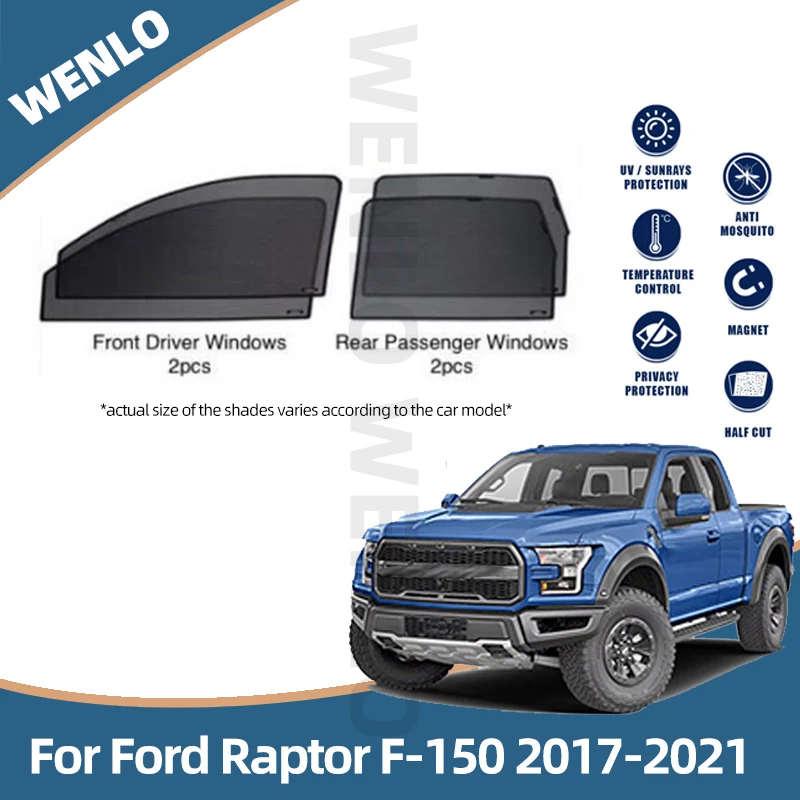 

Автомобильный Магнитный солнцезащитный козырек для задней передней и задней панели, солнцезащитный козырек для Ford Raptor F-150 2017-2021