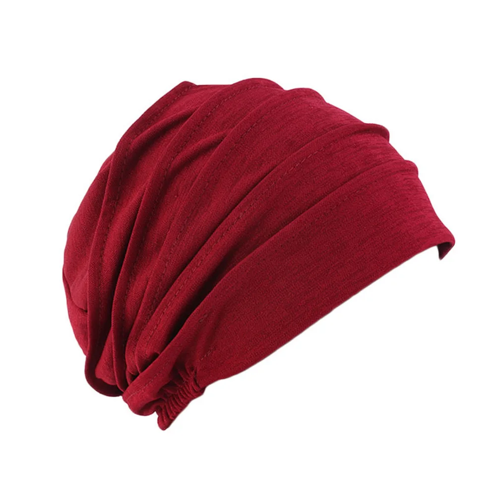 1PC Elastic Muslim Hijabs Turban Beanie Cap Women Soft Cotton Bonnet Head Wrap Winter Warm High Quality Hat | Тематическая одежда