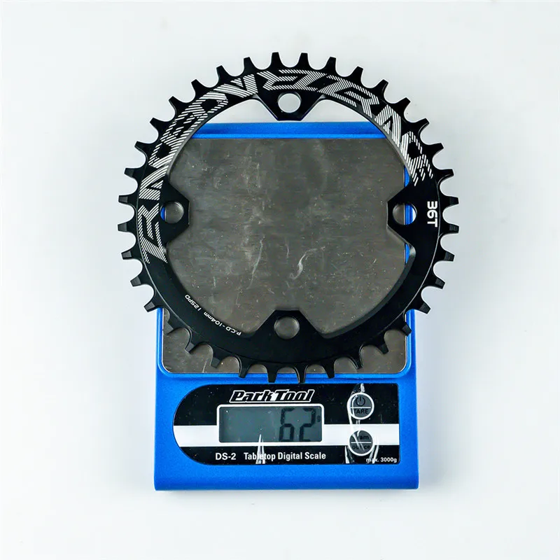 Zracing велосипедная Кривошип 104BCD круглая узкая широкая цепь, 32T 34T 36T CNC MTB велосипедная круглая цепная колесо Одиночная шатунная пластина