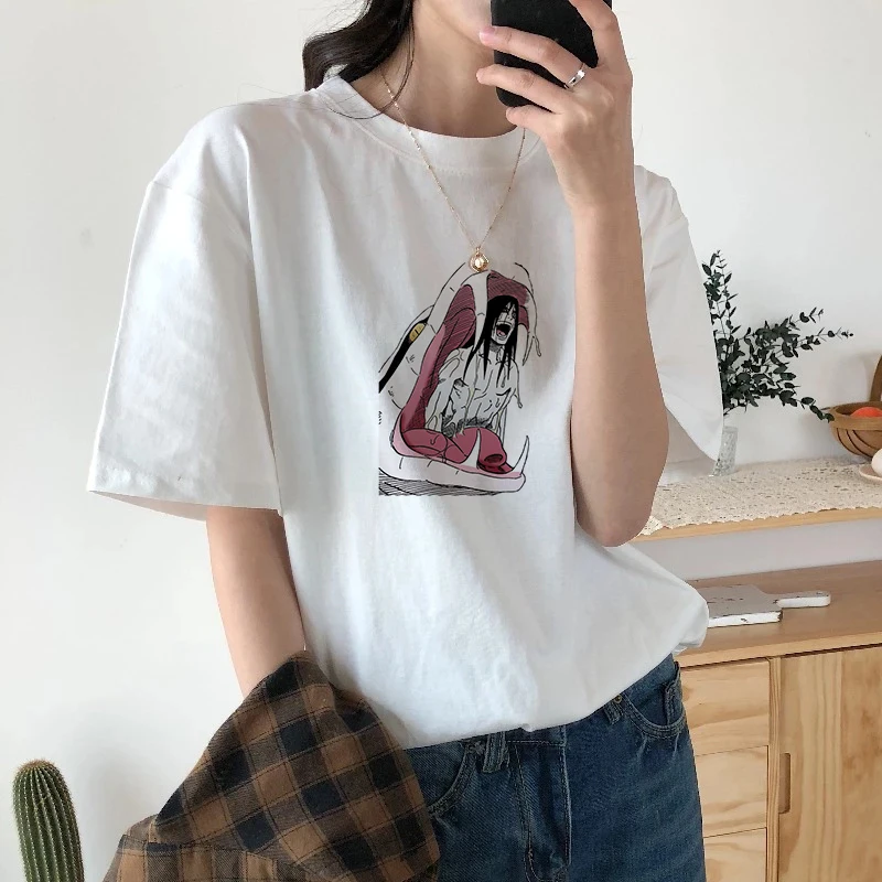 

Cool Women's T Shirt Hot Sales Japanese Anime T-shirt Street Wear Summer Large Size Short Sleeve Tshirt 90s Female Tops Harajuku