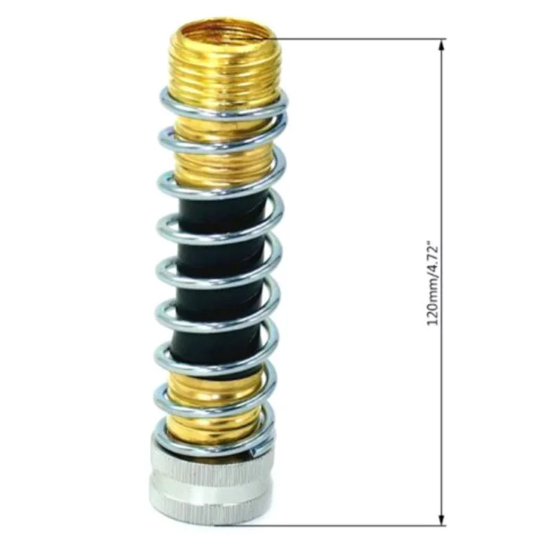 

HOT SALE 3/4In Protector Brass Faucet Hoses Coupling Adapter Connector Spring Threaded