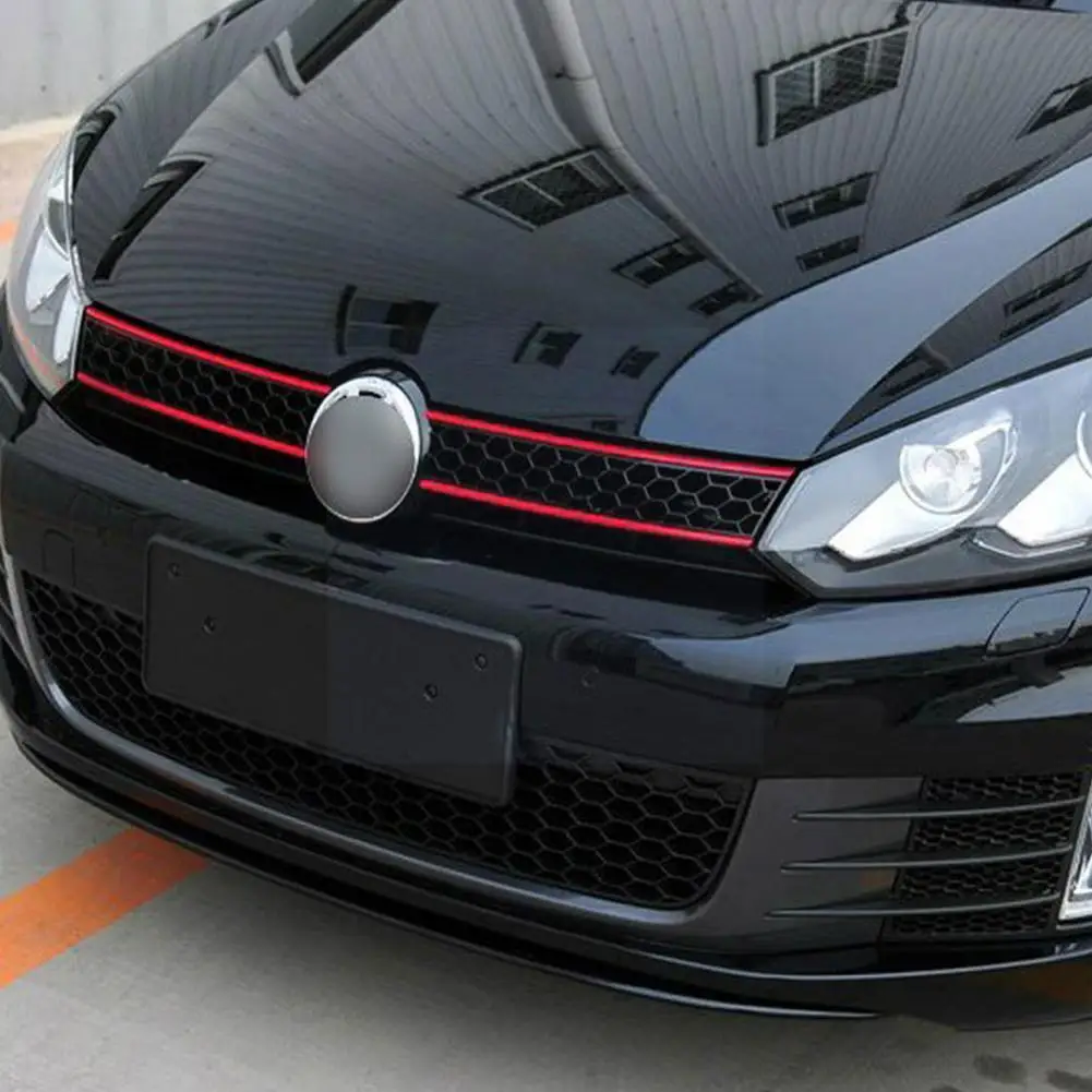 

1pcs Reflective Car Strips Sticker Front Hood Grill Car 6 Decals Golf For Vw Decoration 7 Waterproof Automobile Stic X6y7