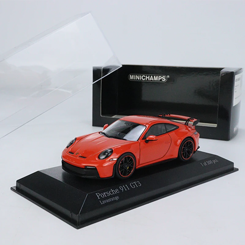 

MINICHAMPS 1:43 модель автомобиля PORSCHE 911 (992) GT3 коллекция литых под давлением автомобилей-оранжевый