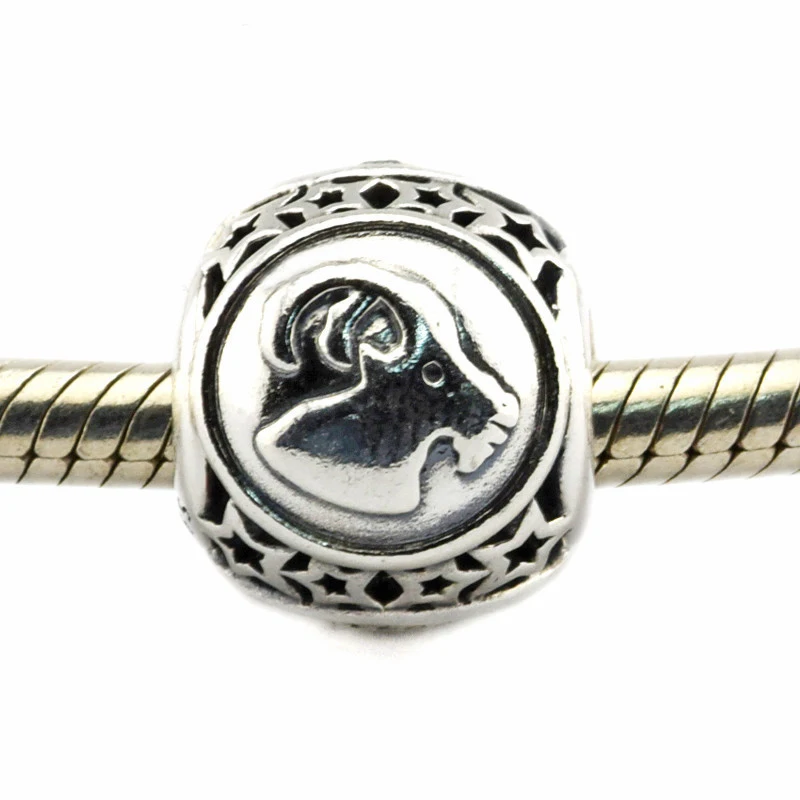 Capricorn Star Silver 925 Original Charms Winter Wholesale Jewelery Set Women DIY Birthday Gift Beads for Jewelry Making | Украшения и