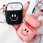 Розовый любовь черный чехол для Airpods 1 2 шт. Жесткий Чехол Для Air Pods матовый защитный чехол Роскошный пара стиль наушники коробка Капа