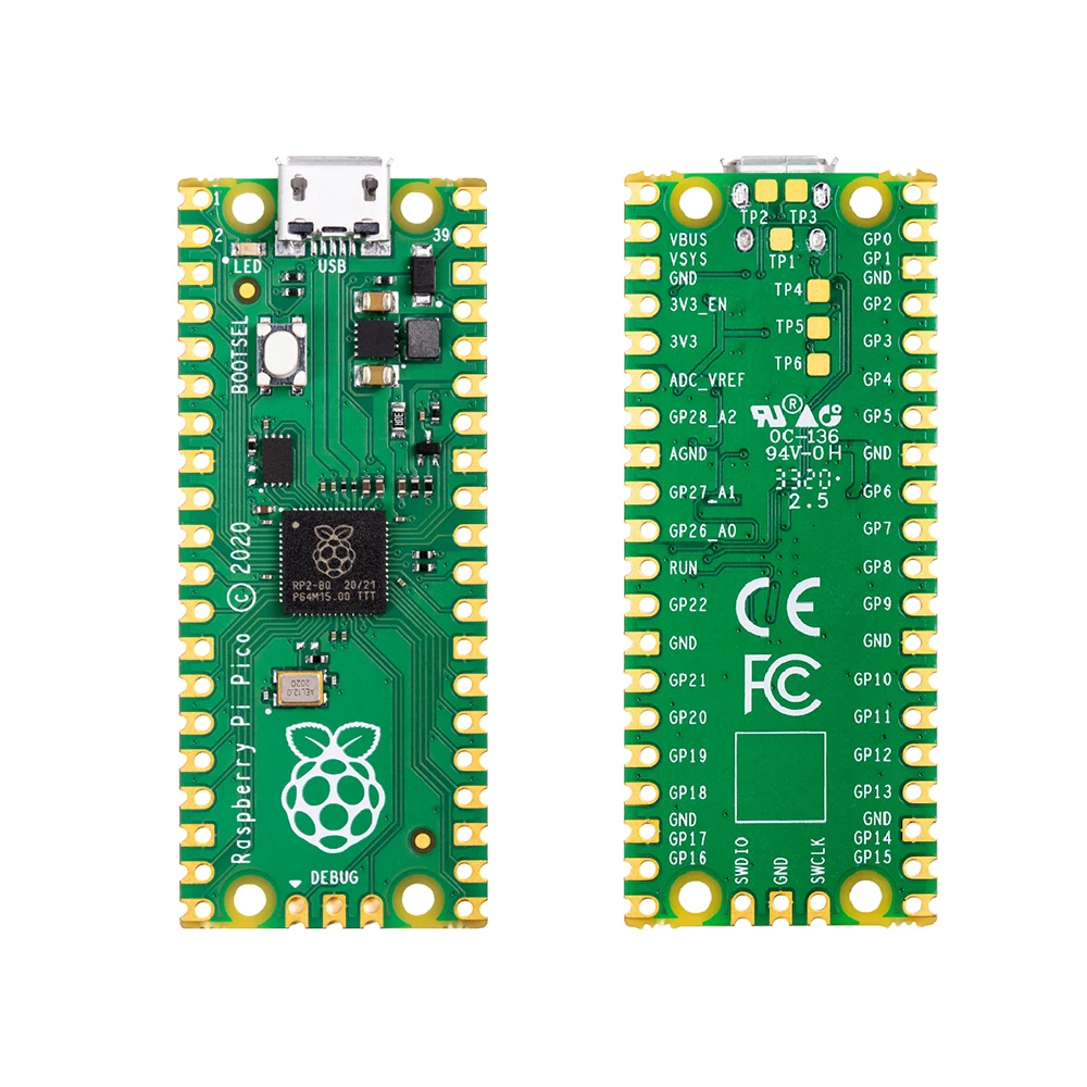 Новая официальная макетная плата микроконтроллера Raspberry pi pico двухъядерный
