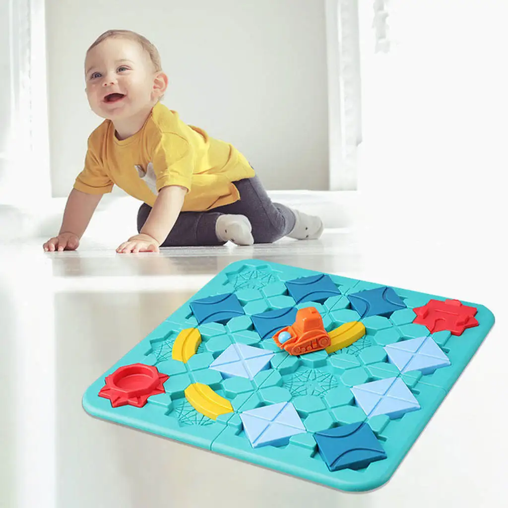 

Montessori Friction Powered Car Streets Labyrinth Family Tabletop