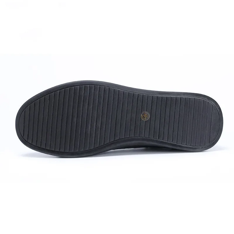 Обувь из натуральной крокодиловой кожи мужские черные кроссовки с эластичным