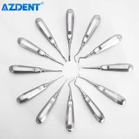 azdent 12pcsset dental elevator medical stainless steel teeth extraction tools kit minimally invasive dentist dentistry tools