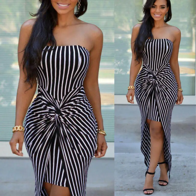 Модное женское мини-платье без бретелек большого размера длинный сарафан в