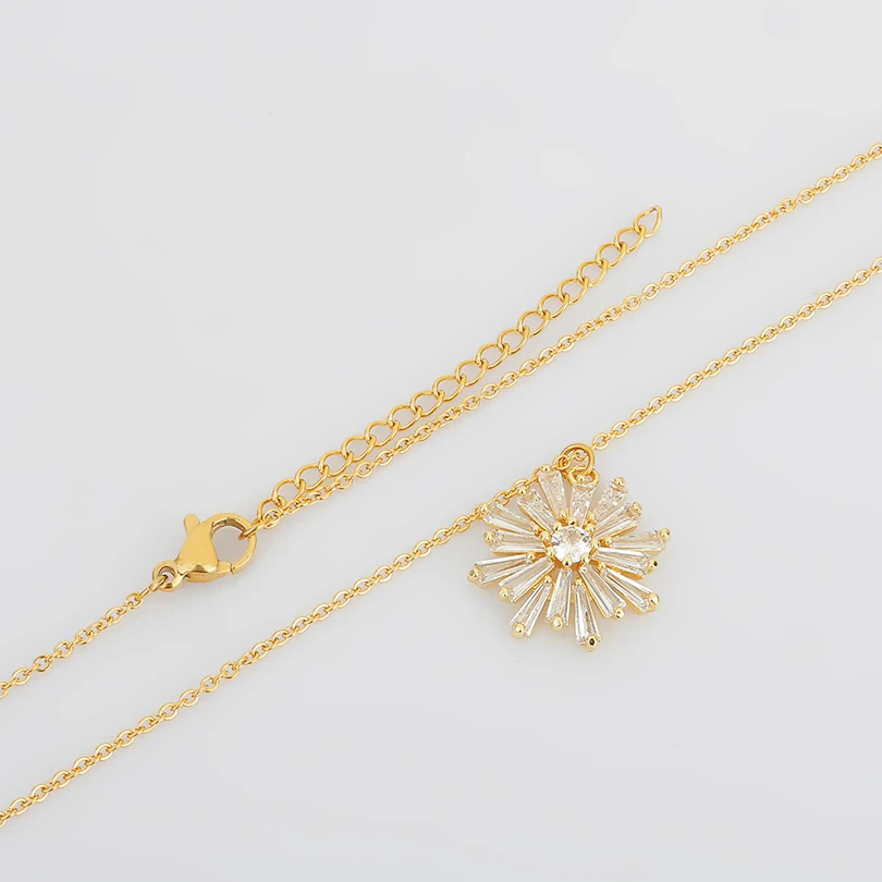 Ожерелье Laramoi Женская цепочка звено Золотая гептаграмма роскошное ожерелье