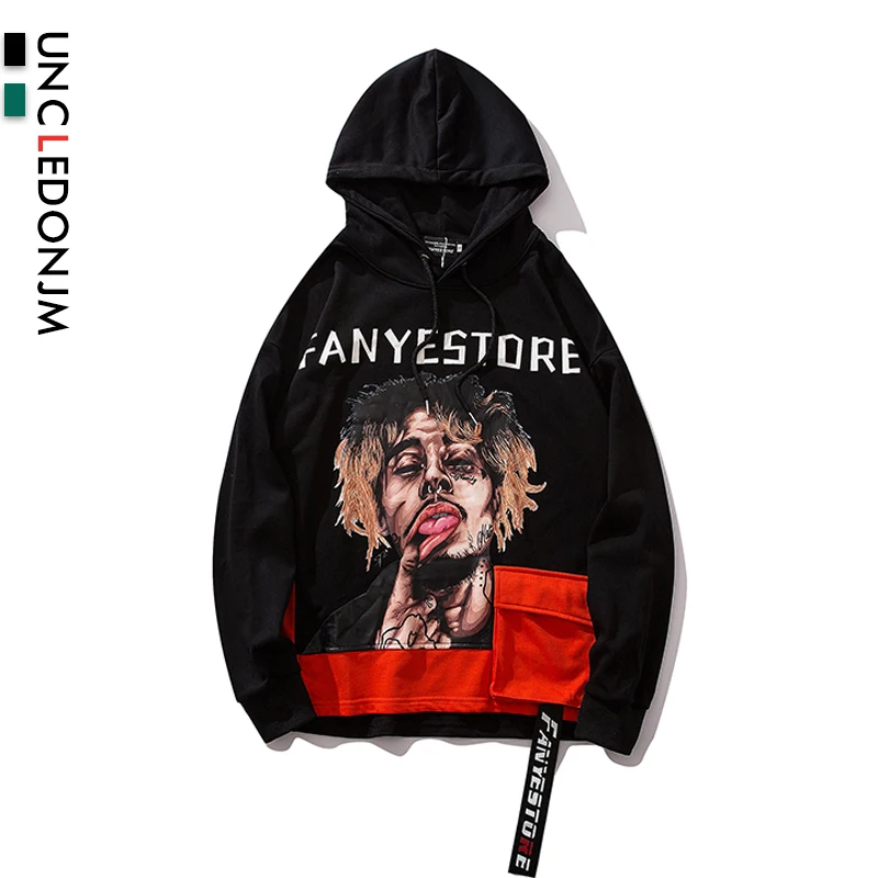 UNCLEDONJM в стиле хип-хоп человек Забавный принт пуловер Толстовка Для мужчин