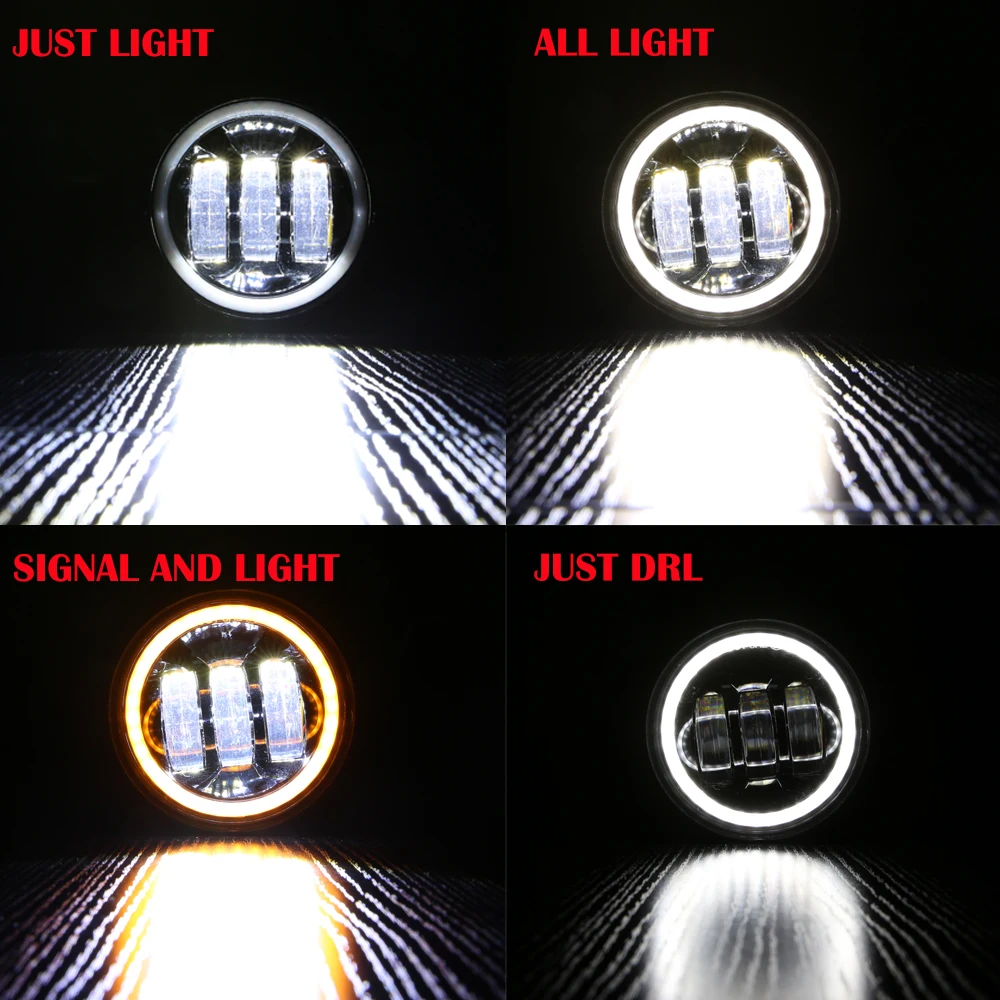 2 шт./пара 4 дюйма 30 Вт Светодиодный фонарь светильник для Jeep Wrangler JK 07 ~ 14 высокое