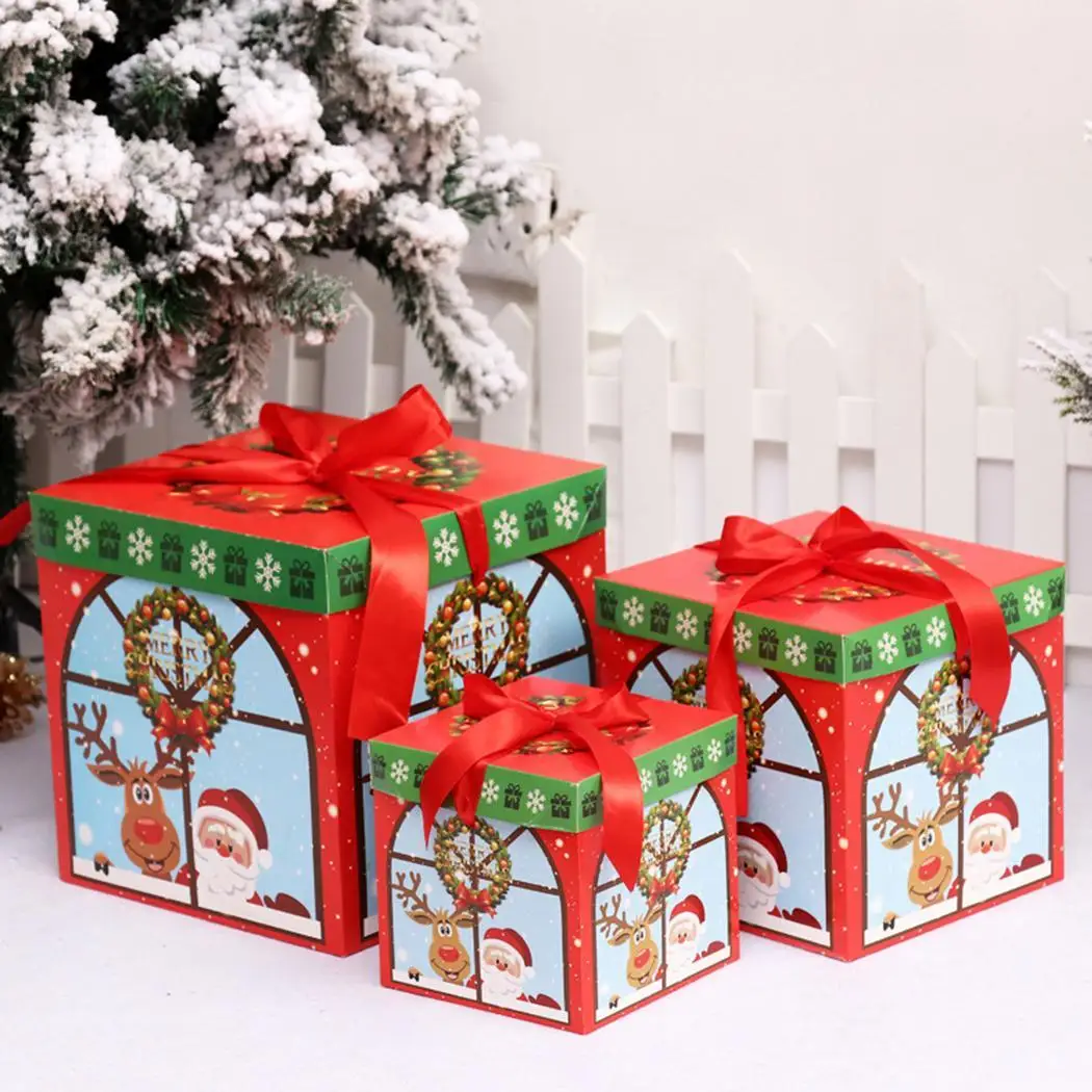 Рождественский подарок упаковка милый мультфильм Санта как изображение