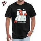 Забавные мужские футболки Doctor Zoidberg, уникальная футболка, специальная 100% хлопчатобумажная детская одежда Trust Me I'm Doctor Cthulhu футболки