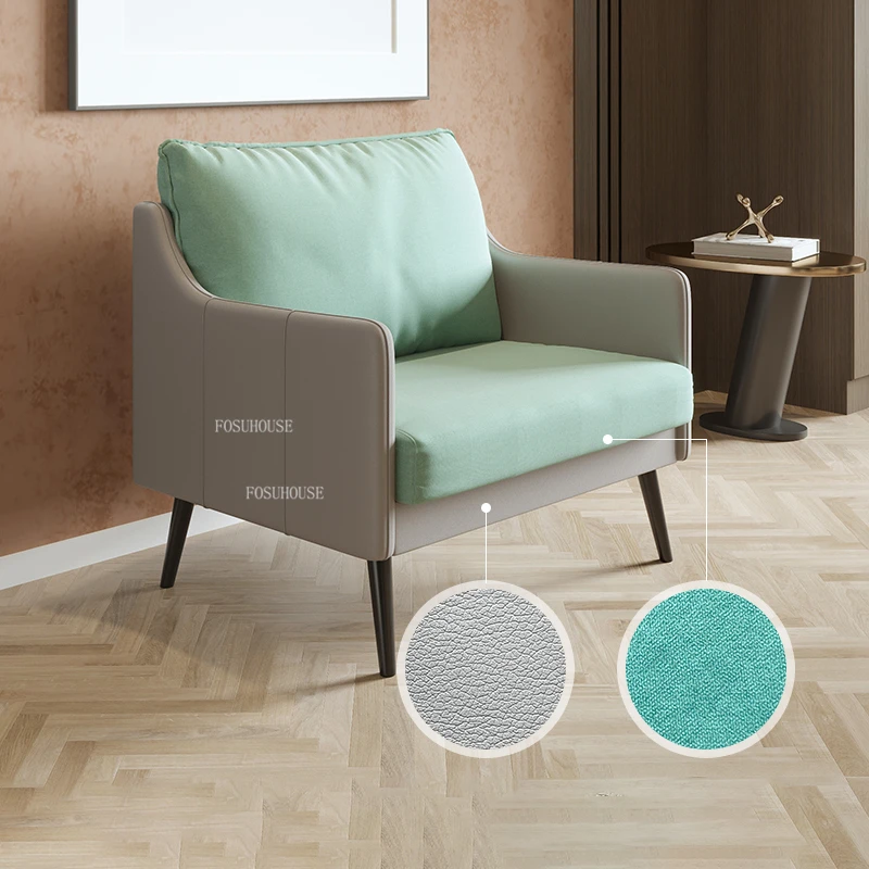 Диван-подлокотник тканевый для гостиной простая современная мебель в