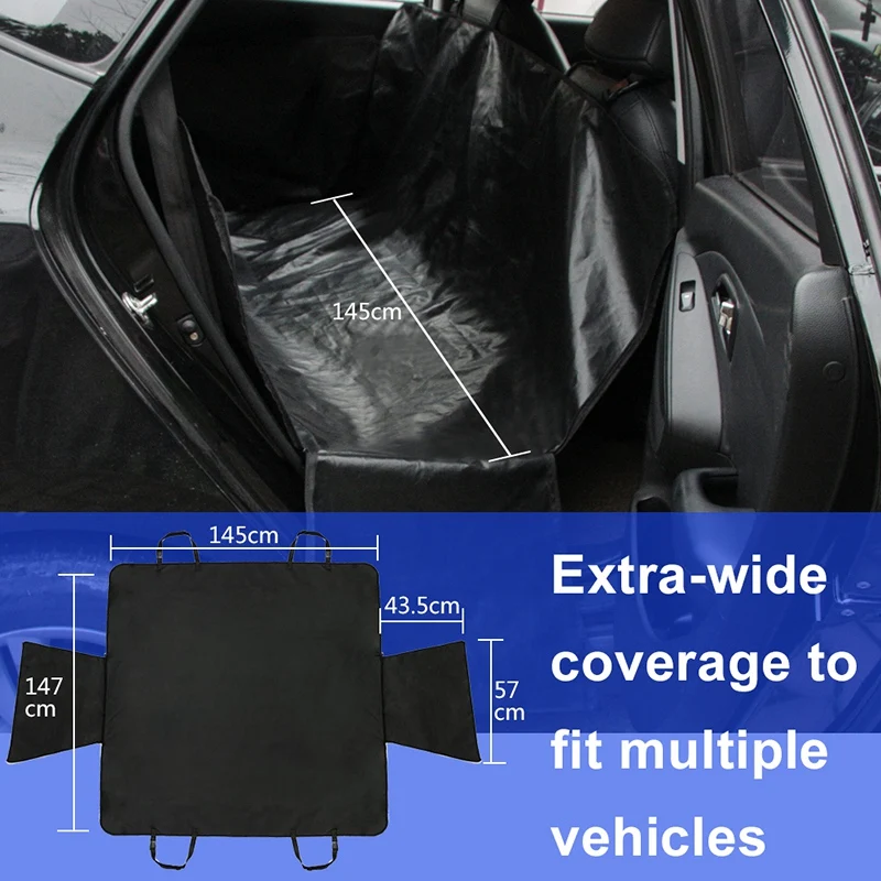 

Car Seat Protector Cover Waterproof Dog Cat Non-Slip Bench Seater Cover for Car SUV and Truck - Scratch Proof & Hammock