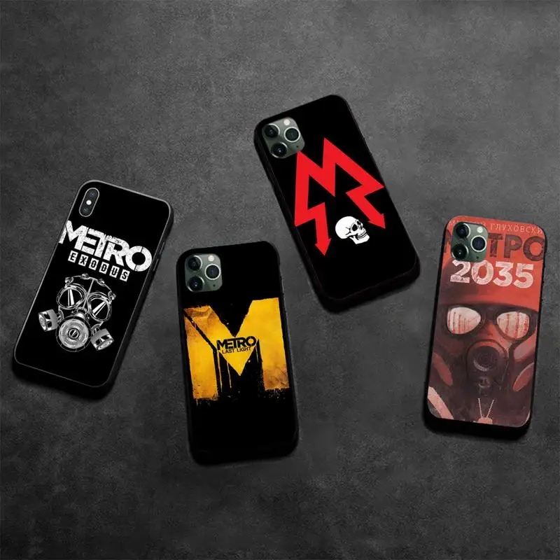 HUAGETOP Metro 2033 мягкий черный чехол для телефона iPhone 11 pro XS MAX 8 7 6 6S Plus X 5S SE 2020 XR