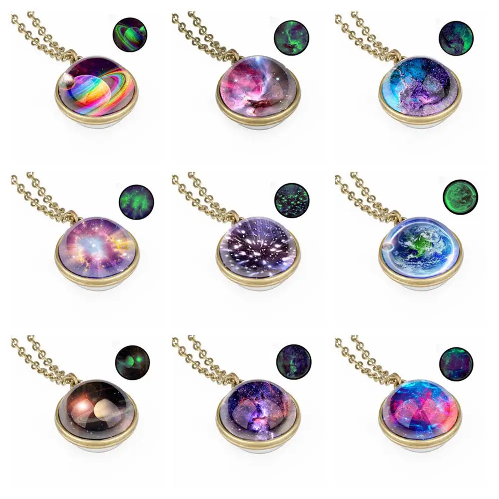 Космической звезды солнечной системы ретро двухстороннее стекло 25 мм с