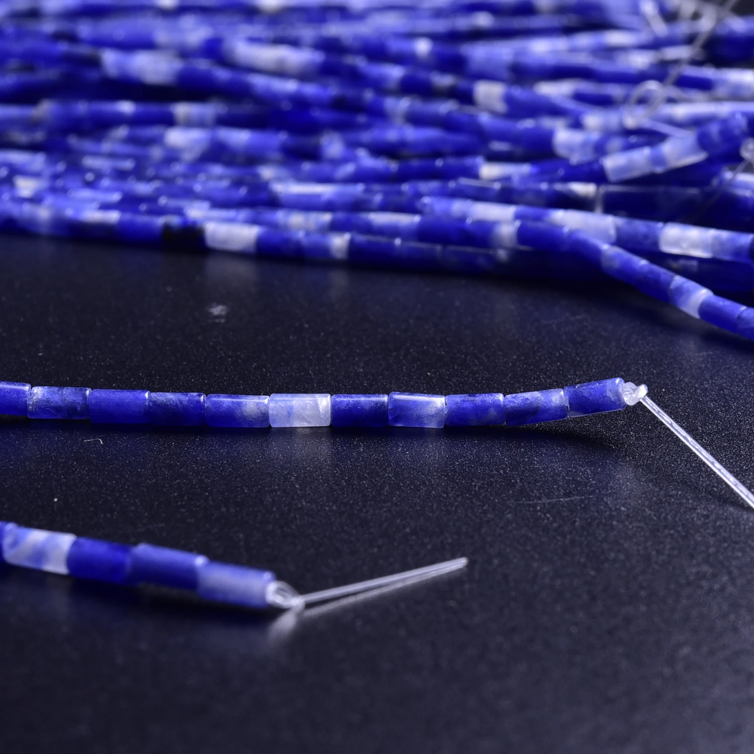 Asingeloo Cylindrical Tube Natural Stone Tiger Eye Lapis Lazuli Labradorite Gemstone 2x4mm Jasper Beads for DIY Jewelry Bracelet | Украшения