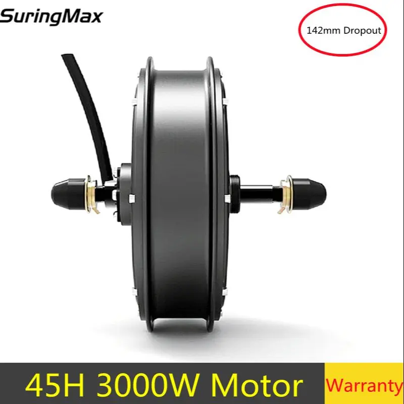 

Electric Bicycle Bike 48-72V 3000W Motor 45mm Magnet 142mm Dropout Brushless Gearless Hub Motor For 20-29inch Ebike Snow Bike
