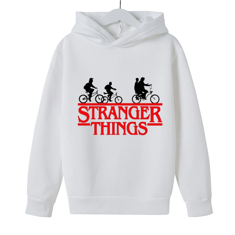 

Stranger Things Hoodie Kids Boy girls Harajuku Sweatshirts funny Kawaii Korean Casual Hooded male hoodies Hip Hop