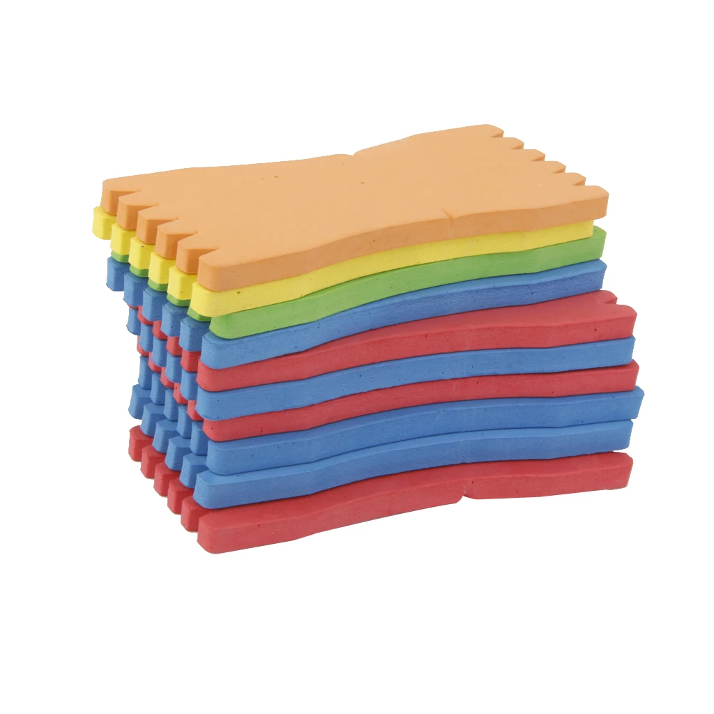 

SUNTEK 10pcs Fishing EVA Foam Line Board Hanging Line Board tackle Random Color