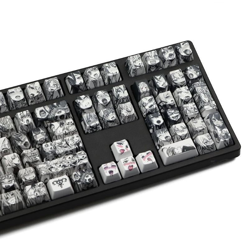 PBT 108 key Ahegao Keycap сублимационный OEM профиль японский аниме для Cherry Gateron