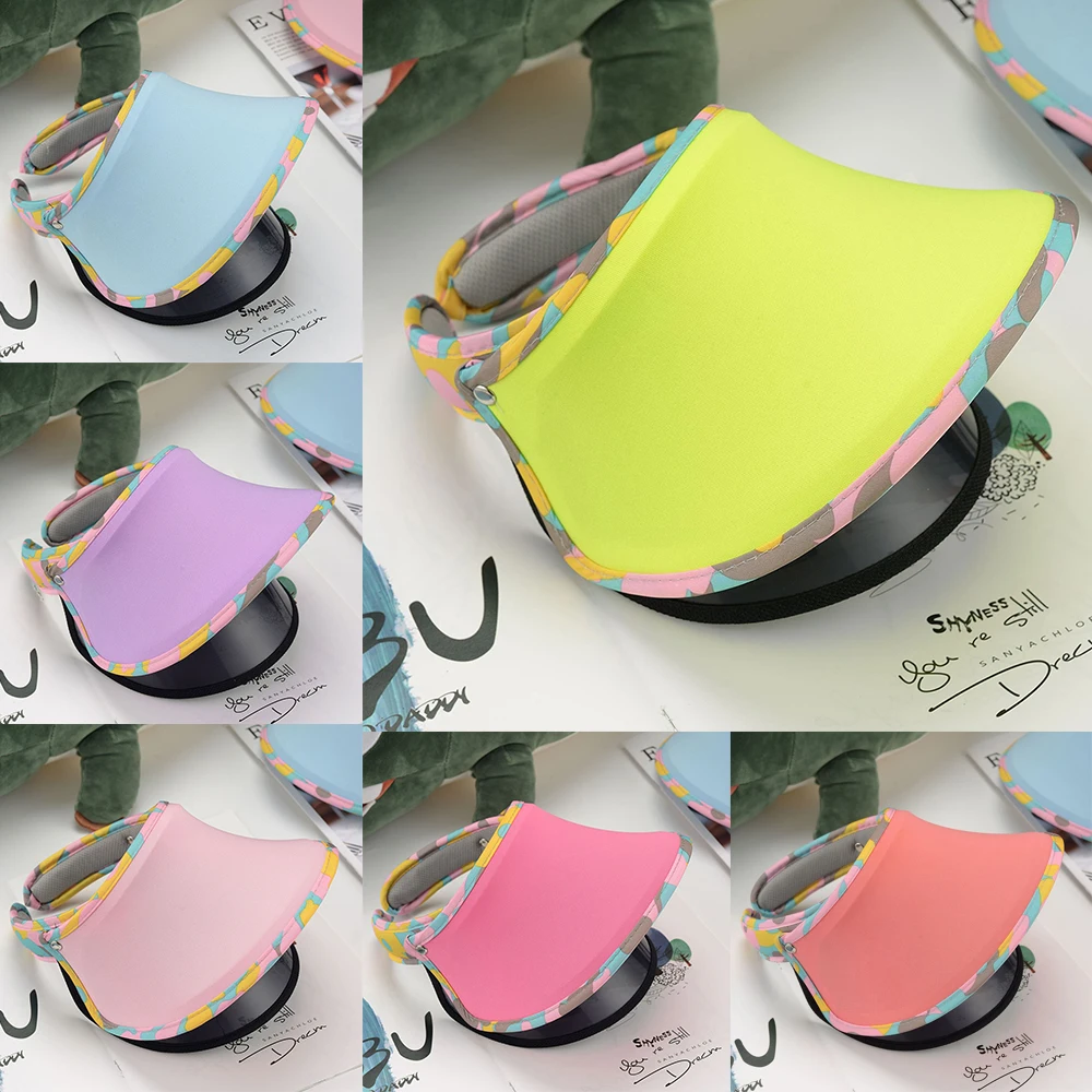 2 Слои детская Proteictive Шляпа ПВХ Пластик солнцезащитный козырек Кепки для езды на