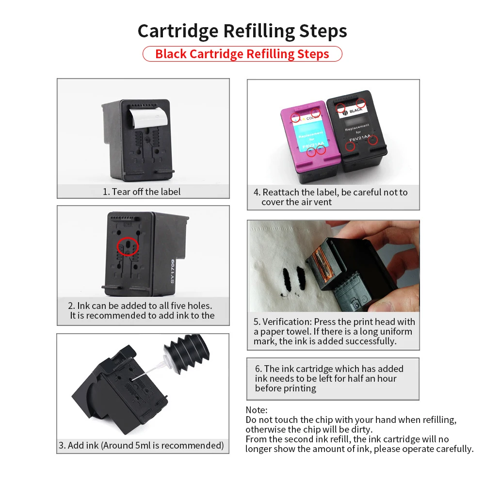 Картридж для принтера HP 340XL Восстановленный чернильный картридж совместимый с