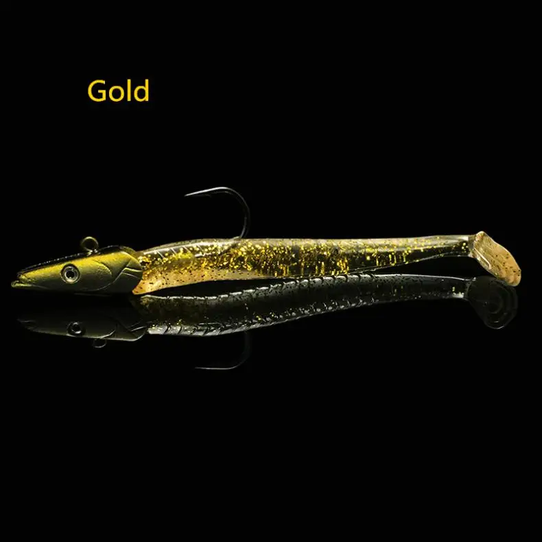 

5pcs 11cm 22g Lead Head Glow Bait Artificial Baits Single Hook Swimbait PVC Soft Fishing Lure Hooks