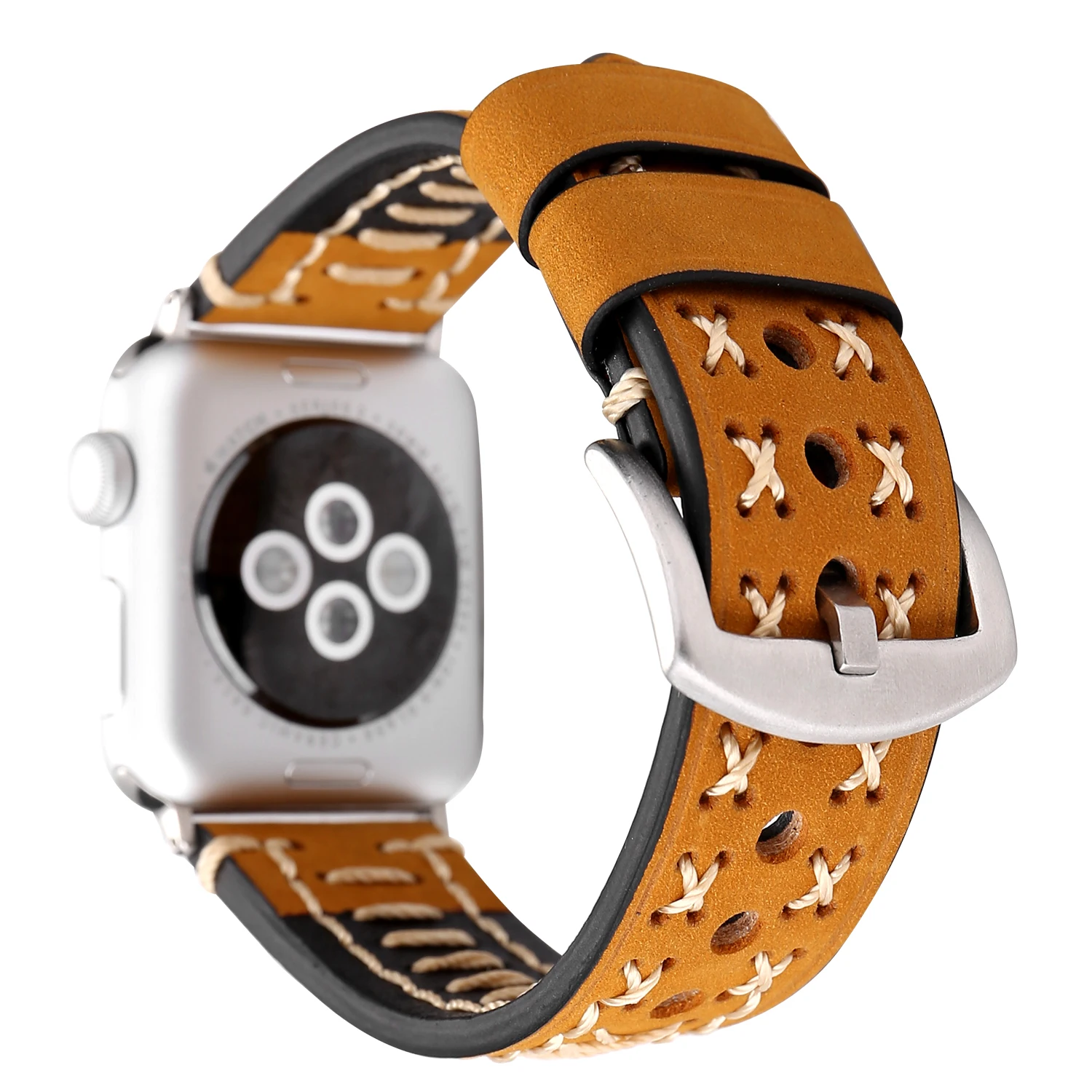 Кожаный ремешок для apple watch band SE 6 5 4 40 мм 44 ремешки iWatch series 3 2 38 42 | Наручные часы
