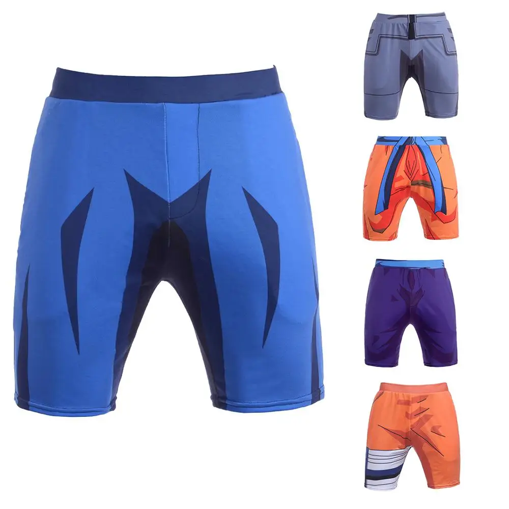 2021 модные брендовые мужские шорты с 3D персонажами Аниме Короткие брюки Харадзюку