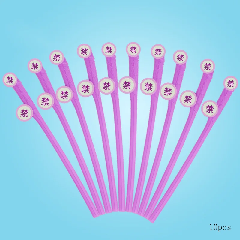 straw 10pcs 10 шт холостяцкие вечерние латексные воздушные шары для пениса, вечерние украшения для невесты - Цвет: straw 10pcs