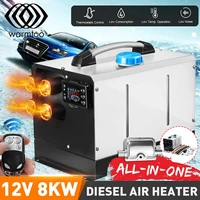 warmtoo all in one 1 8kw air diesels heater black 8kw 12v 4 holes car heater for trucks motor homes boats buslcd key switch