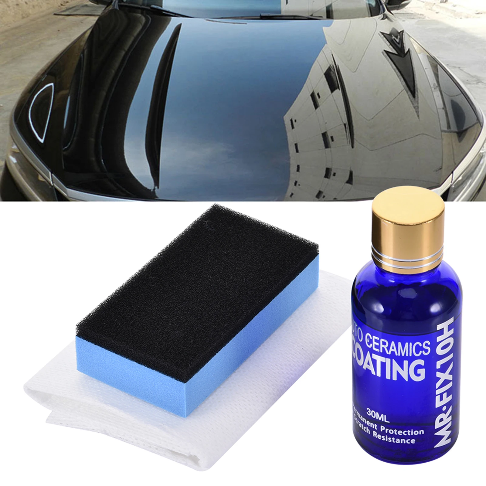 

30ml Hardness 10H Super Hydrophobic Mr.Fix Car Glass Coating Car Liquid Coat Paint Care Durability Anti-Corrosion Coating Set