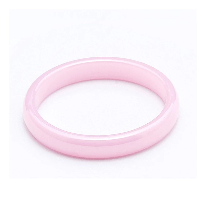 Pink 3mm Jing Jiang 3 мм кольцо Белый Черный Синий Розовый модное простое ручное керамическое кольцо для женщин качественное Ювелирное кольцо подарок для женщины - Цвет основного камня: Pink 3mm