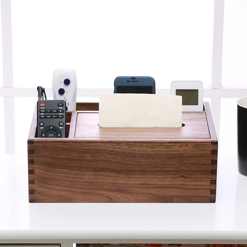 Все в 1 Винтаж грецкий орех твердая офисная Организация стол аксессуары Карандаш