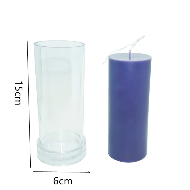

MILIVIXAY 5*7.5cm/7*7.5cm/5*15.2cm/6*15cm Cylinder Candle Mold DIY Candle Molds Candle Making Mould Handmade Candle Mold