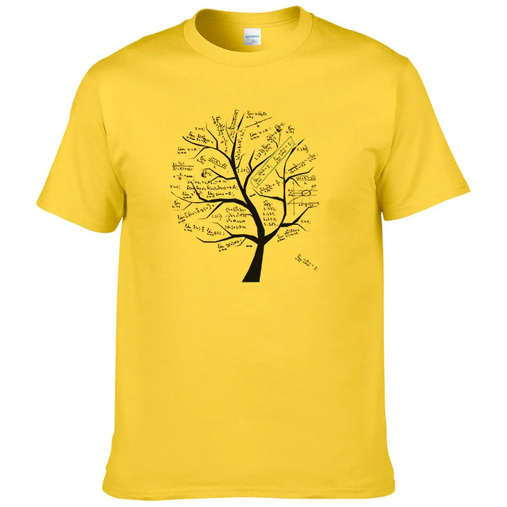 

Mathematical Math Formula Tree Printed T Shirt Short Sleeve Summer Style Tshirt Casual Cotton T-Shirt for Men Fashion Tops Tee
