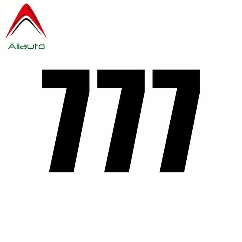 Стикер Aliauto модный для мотоциклов и автомобилей забавный гоночный номер 777