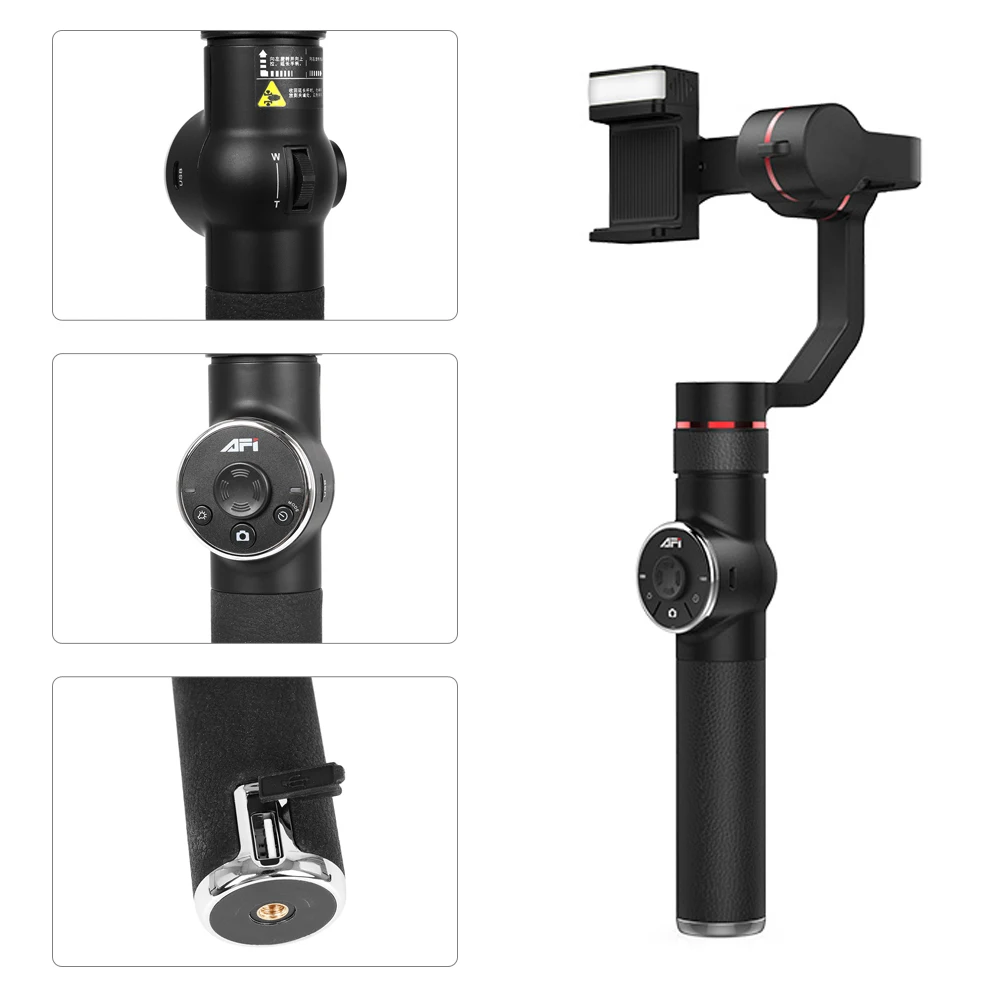 3 осевой Карманный бесщеточный гидростабилизатор камеры Портативный