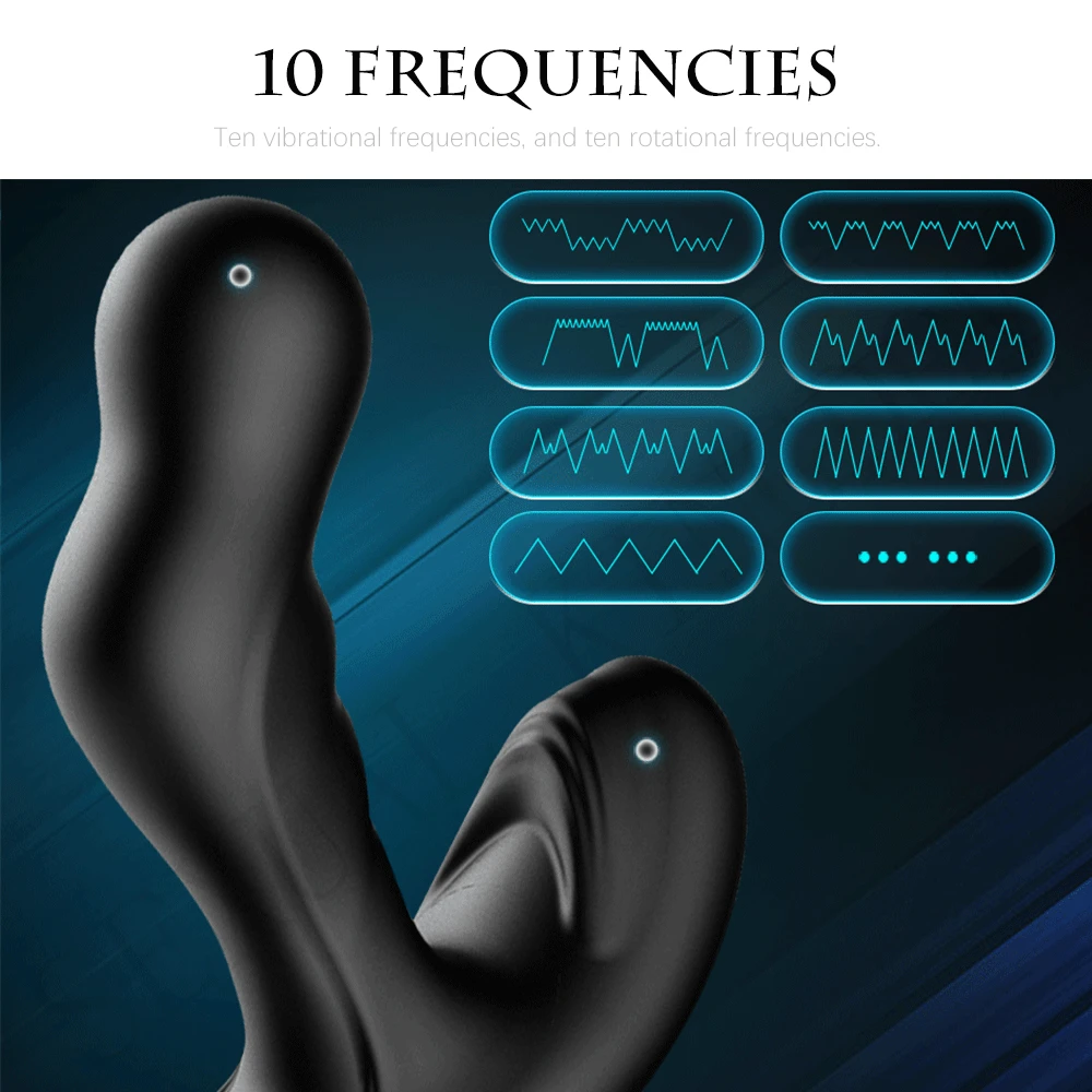 360° Rotating Prostate Massager Dual Motors Vibrator Wireless Remote Control Anal Plug Masturbator Adult Sex Toys for Woman Man | Красота и