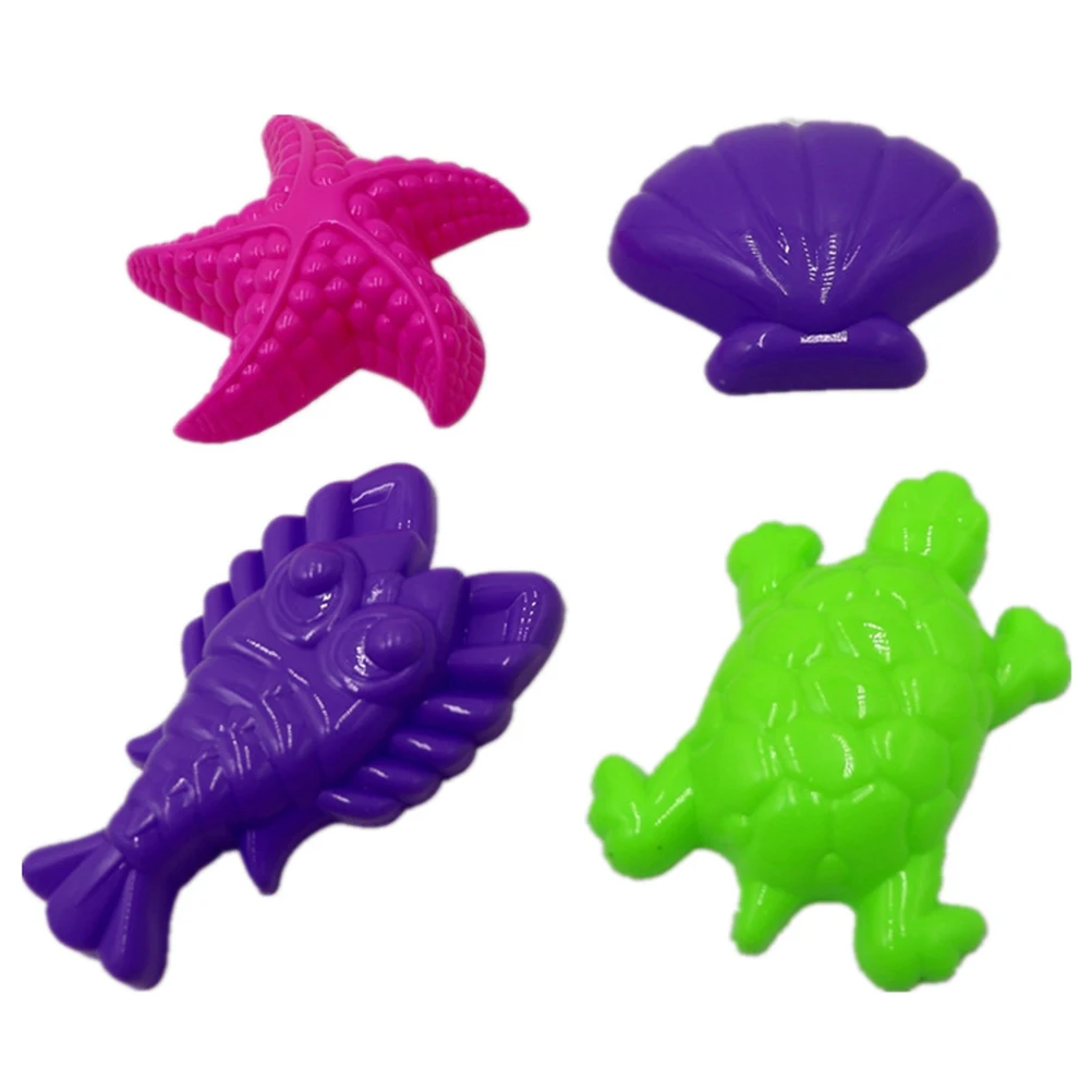 27 Pcs Sand Molds Set Parent-child Outdoor Cartoon Beach Game Toys Interactive for Yard Sandbox Parks Garden | Спорт и развлечения